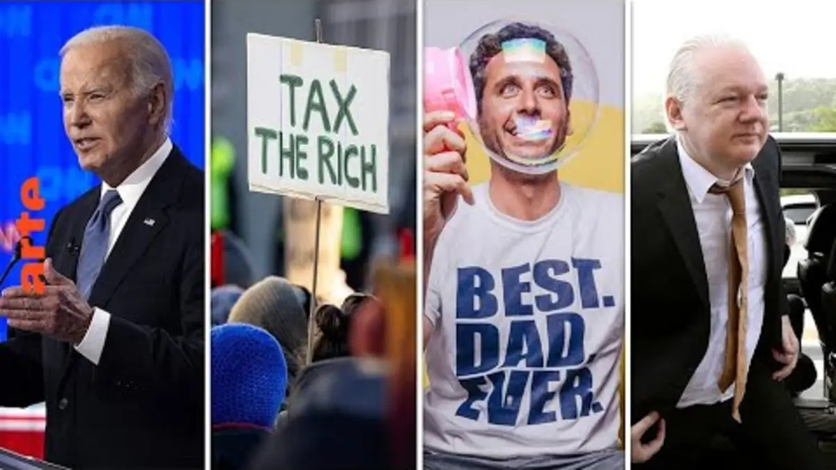 replay de Biden vs Trump, taxe sur les milliardaires, Julian Assange… | Le Club International - ARTE