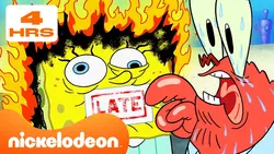 Bob l'éponge | 4 HEURES de SpongeBob ? | Nickelodeon France