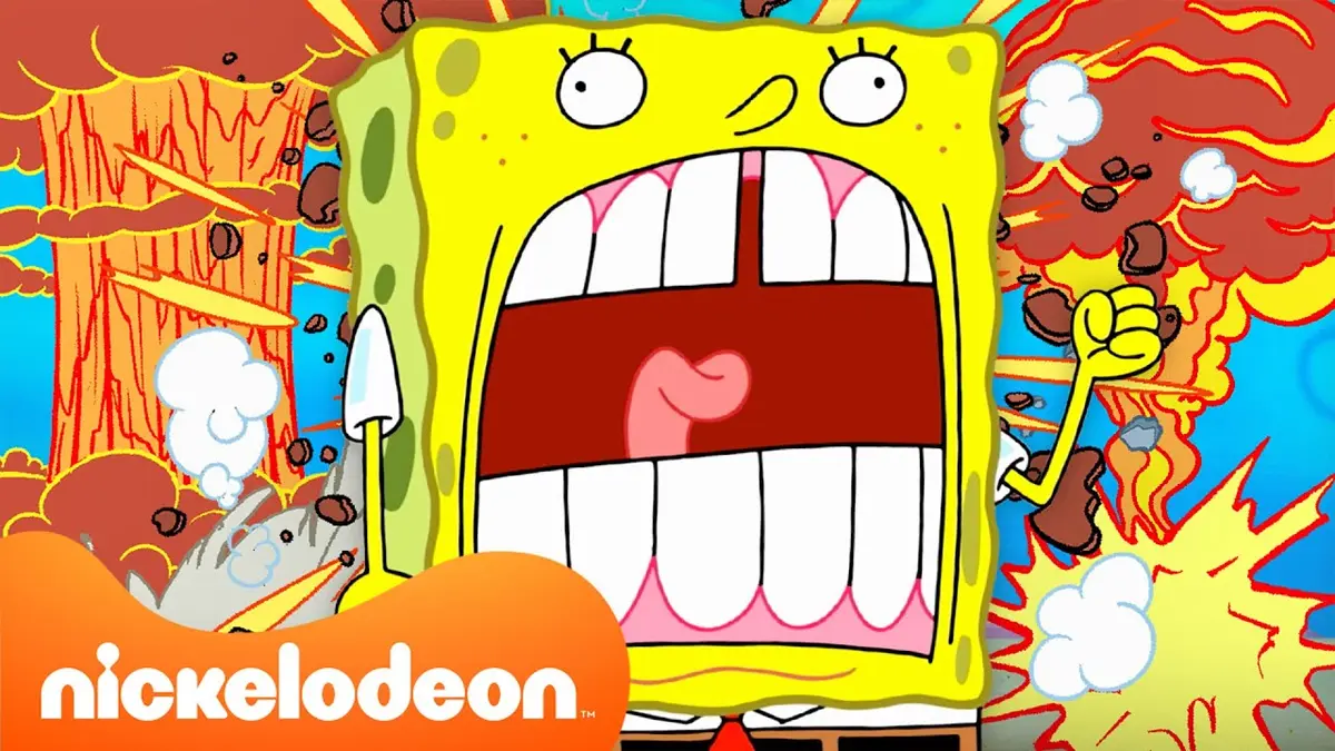 replay de Bob l'éponge | Les personnages de Bob l'Éponge EXPLOSENT pendant 60 minutes d'affilée ? | France