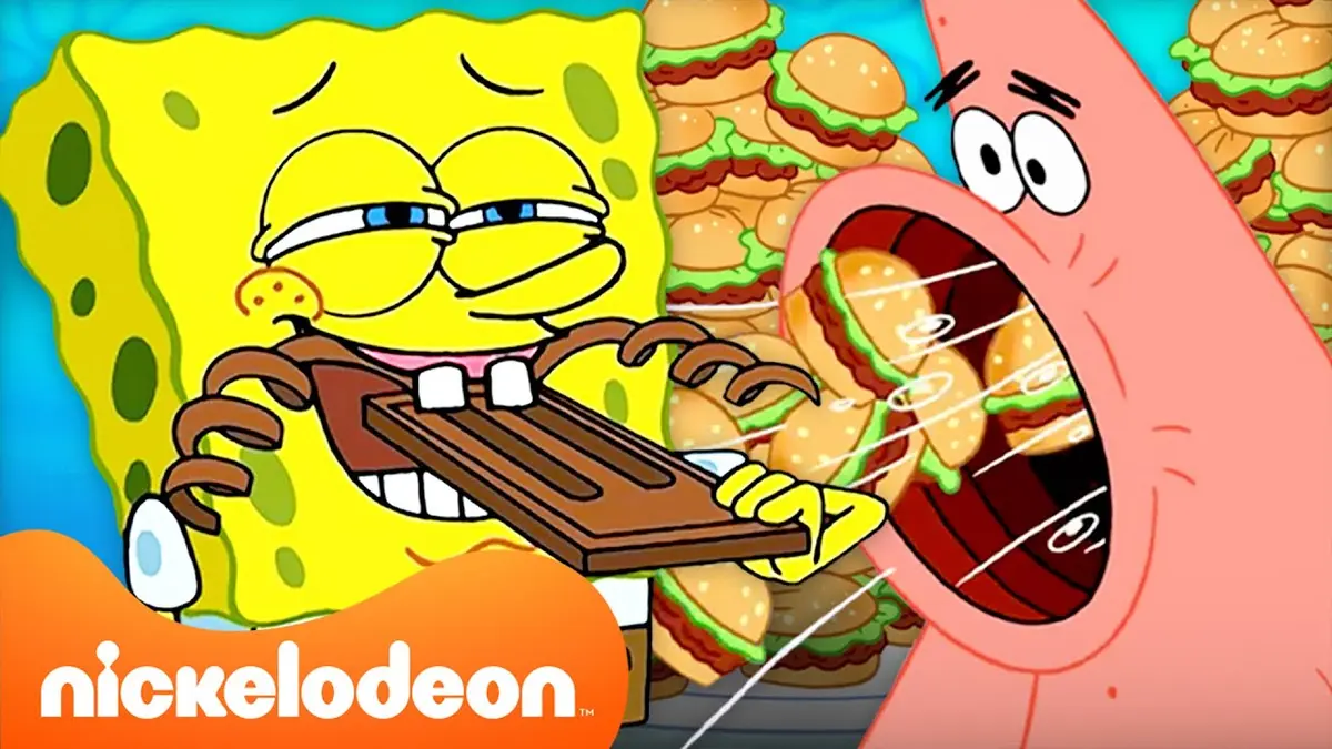 replay de Bob l'Éponge se RÉGALE pendant 60 minutes d'affilée ? | Nickelodeon France