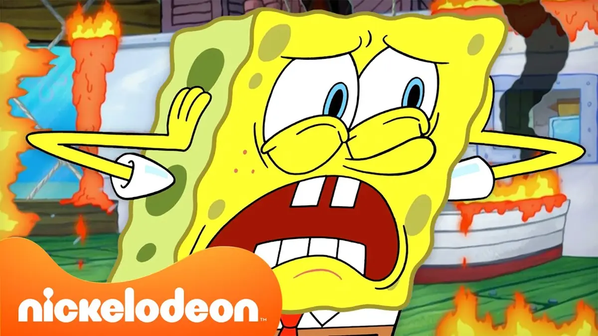 replay de Bob l'éponge | Toutes les fois où le Crabe Croustillant a été détruit ! 20 minutes | Nickelodeon