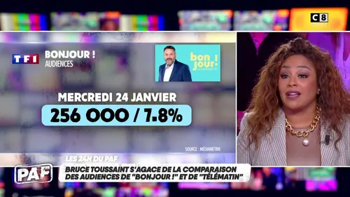 replay de Bruce Toussaint s'agace de la comparaison des audiences de "Bonjour" et de "Télématin"