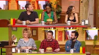 Burger Quiz avec Alice Belaïdi, Daphné Bürki, Fred Testot et Mathieu Madénian