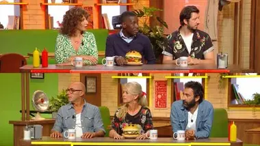 Burger Quiz avec Monsieur Poulpe, Mathieu Madénian, Anne Depétrini et Patrick Bosso