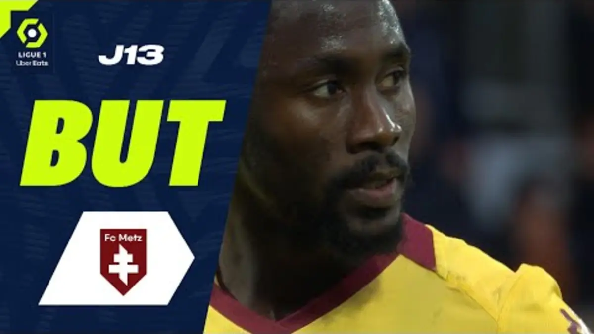 replay de But Ablie JALLOW (83' pen - FCM) FC LORIENT - FC METZ (2-3) 23/24