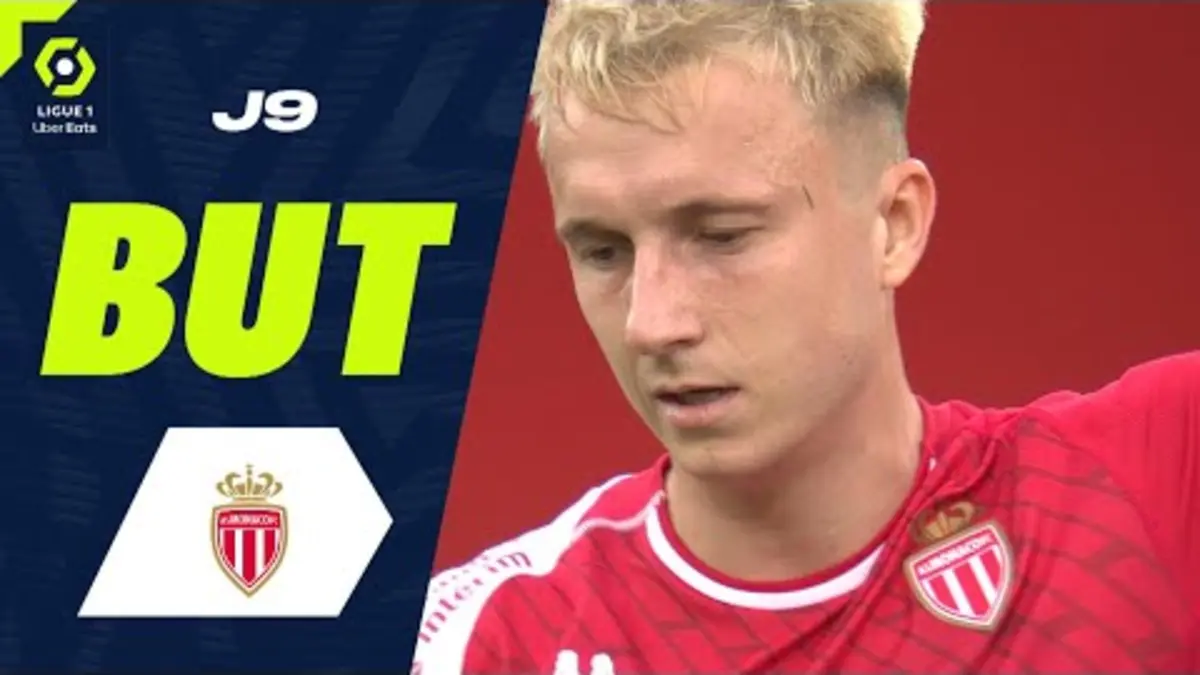 replay de But Aleksandr GOLOVIN (43' - ASM) AS MONACO - FC METZ (2-1) 23/24