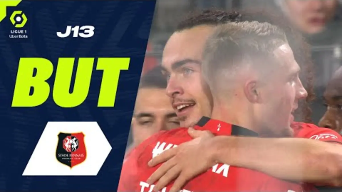 replay de But Arthur THEATE (66' - SRFC) STADE RENNAIS FC - STADE DE REIMS (3-1) 23/24