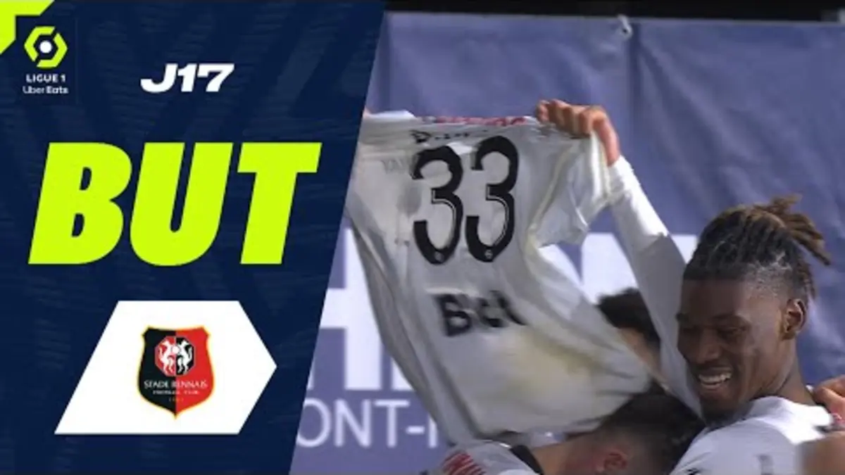 replay de But Désiré DOUE (88' - SRFC) CLERMONT FOOT 63 - STADE RENNAIS FC (1-3) 23/24