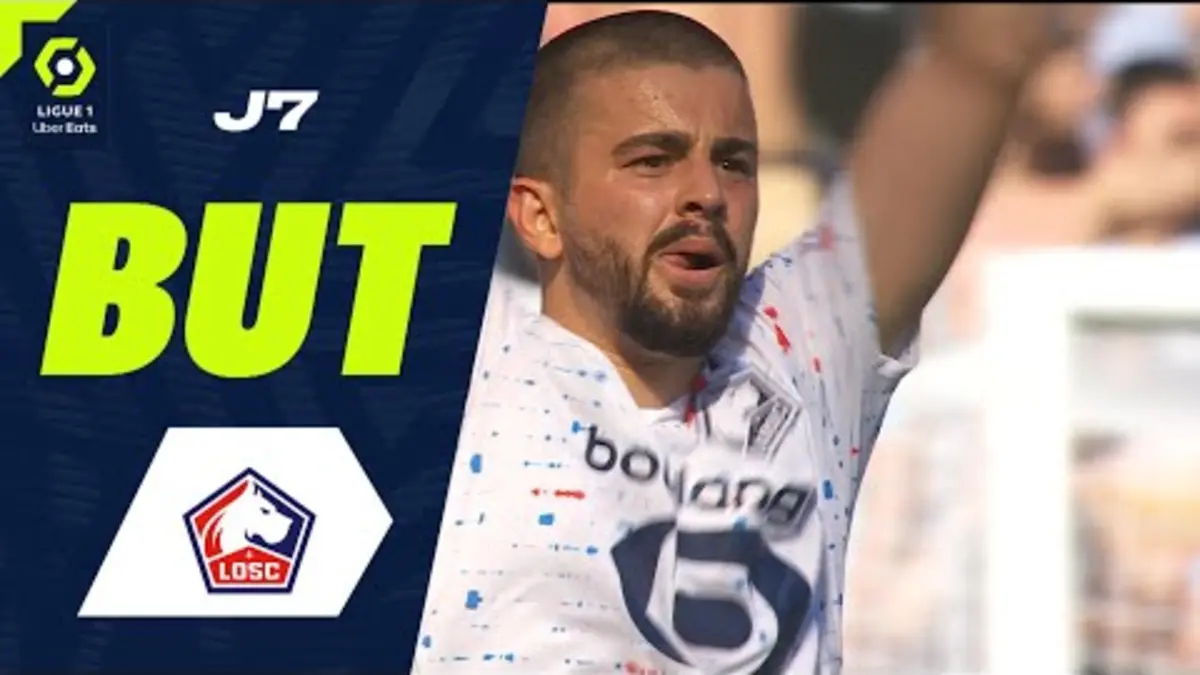 replay de But Edon ZHEGROVA (40' - LOSC) HAVRE AC - LOSC LILLE (0-2) 23/24