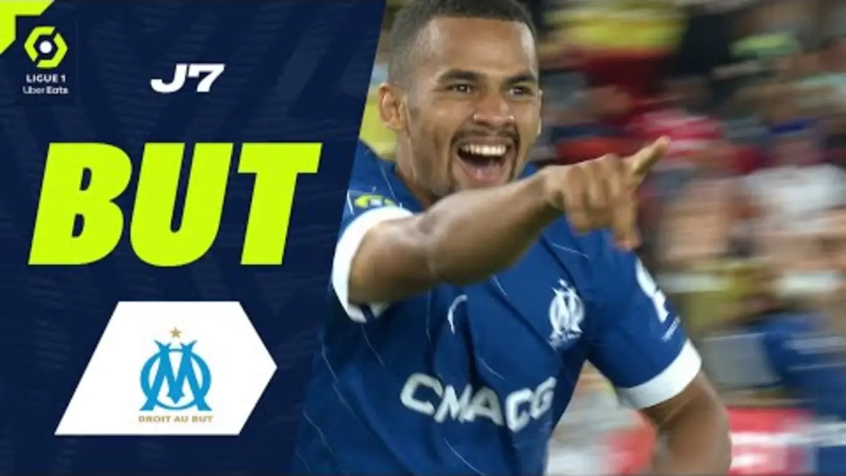 replay de But Iliman-Cheikh NDIAYE (1' - OM) AS MONACO - OLYMPIQUE DE MARSEILLE (3-2) 23/24