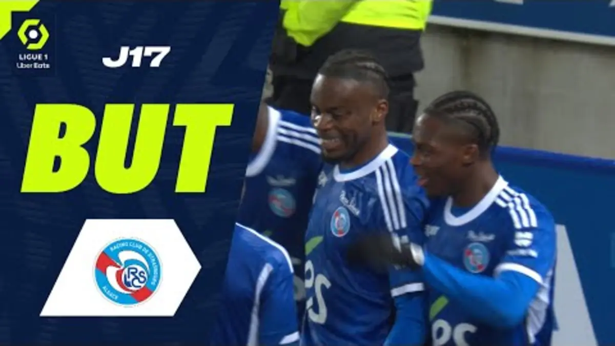 replay de But Junior MWANGA (76' - RCSA) RC STRASBOURG ALSACE - LOSC LILLE (2-1) 23/24