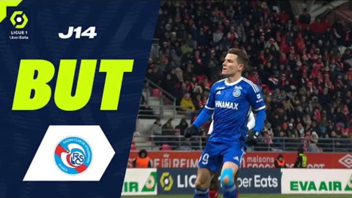 replay de But Kévin GAMEIRO (88' pen - RCSA) STADE DE REIMS - RC STRASBOURG ALSACE (2-1) 23/24