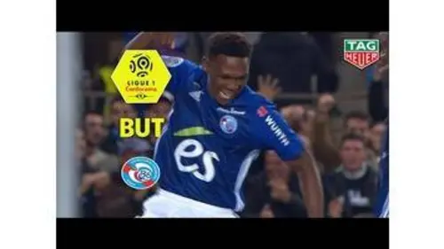 replay de But Lebo MOTHIBA (84') / RC Strasbourg Alsace - AS Monaco (2-1)  (RCSA-ASM)/ 2018-19