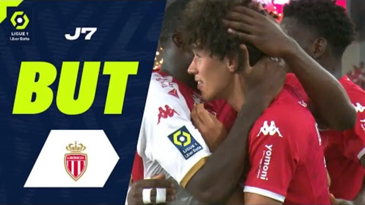 replay de But Maghnes AKLIOUCHE (52' - ASM) AS MONACO - OLYMPIQUE DE MARSEILLE (3-2) 23/24