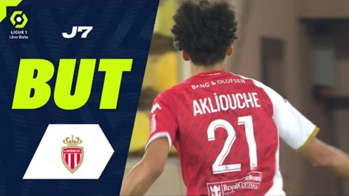 replay de But Maghnes AKLIOUCHE (8' - ASM) AS MONACO - OLYMPIQUE DE MARSEILLE (3-2) 23/24