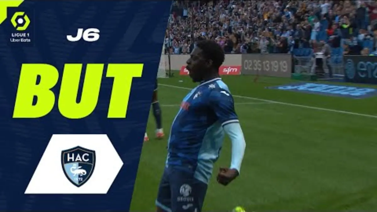 replay de But Mohamed BAYO (7' - HAC) HAVRE AC - CLERMONT FOOT 63 (2-1) 23/24