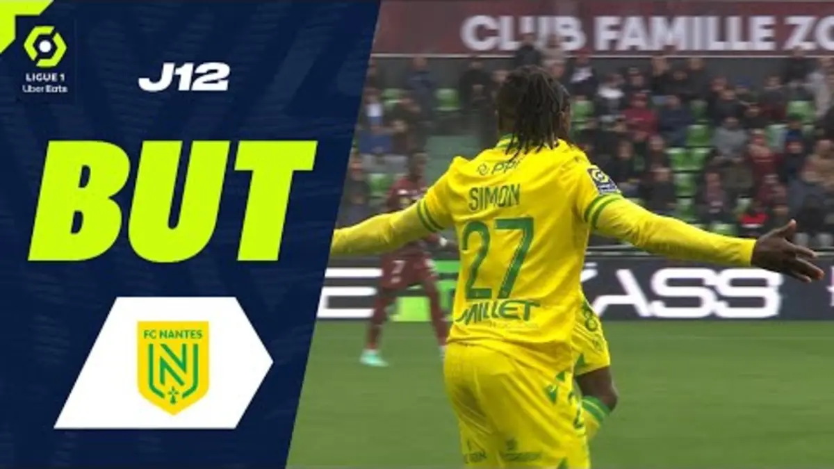 replay de But Moses SIMON (12' - FCN) FC METZ - FC NANTES (3-1) 23/24