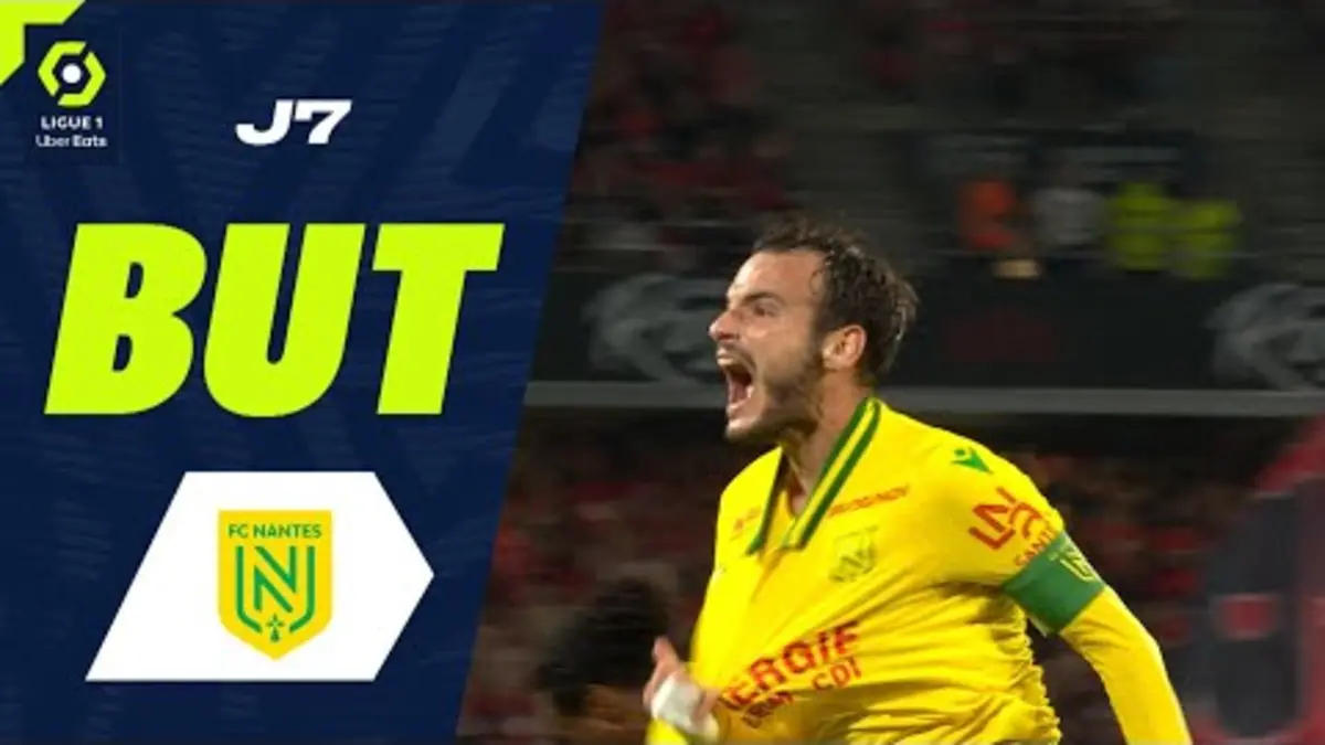 replay de But Pedro CHIRIVELLA BURGOS (45' - FCN) STADE RENNAIS FC - FC NANTES (3-1) 23/24