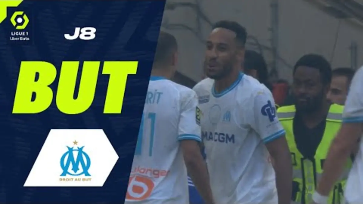 replay de But Pierre-Emerick AUBAMEYANG (21' - OM) OLYMPIQUE DE MARSEILLE - HAVRE AC (3-0) 23/24