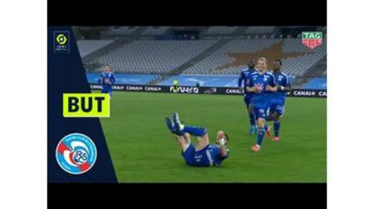 replay de But Stefan MITROVIC (73' - RC STRASBOURG ALSACE) OM - RCSA (1-1) 20/21