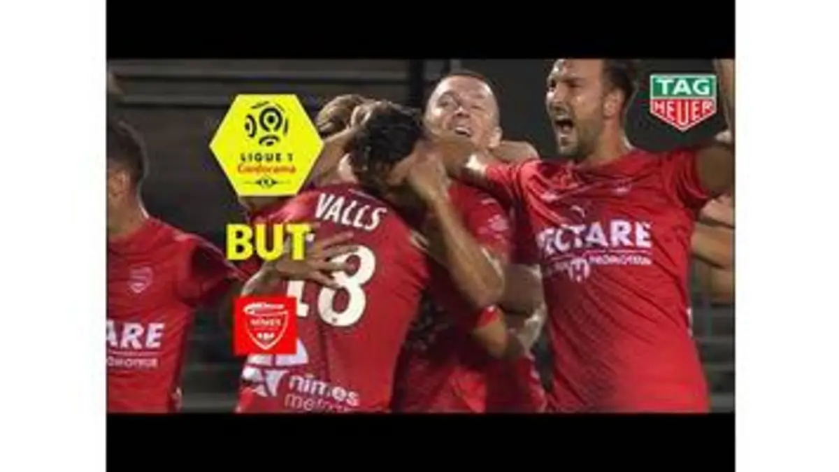 replay de But Théo VALLS (33') / Nîmes Olympique - Stade Brestois 29 (3-0) (NIMES-BREST)/ 2019-20