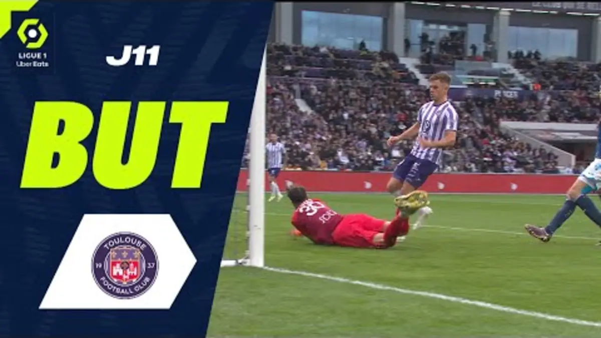 replay de But Thijs-Jacco-Jan DALLINGA (50' - TFC) TOULOUSE FC - HAVRE AC (1-2) 23/24