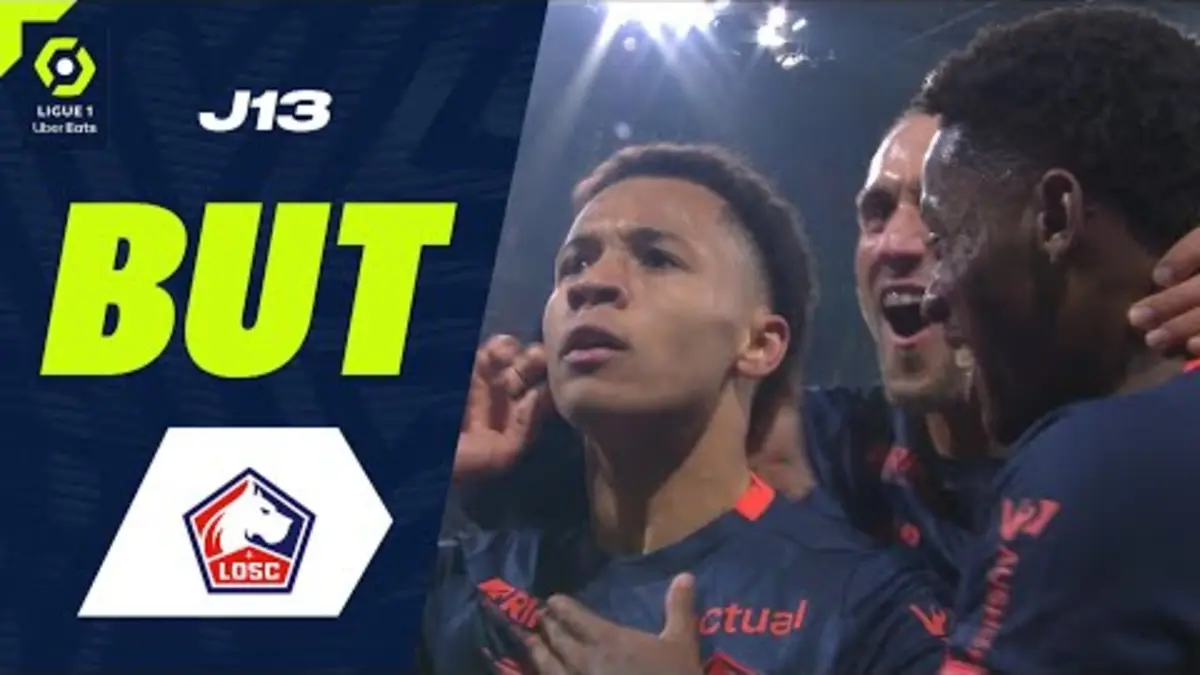 replay de But Tiago CARVALHO SANTOS (32' - LOSC) OLYMPIQUE LYONNAIS - LOSC LILLE (0-2) 23/24