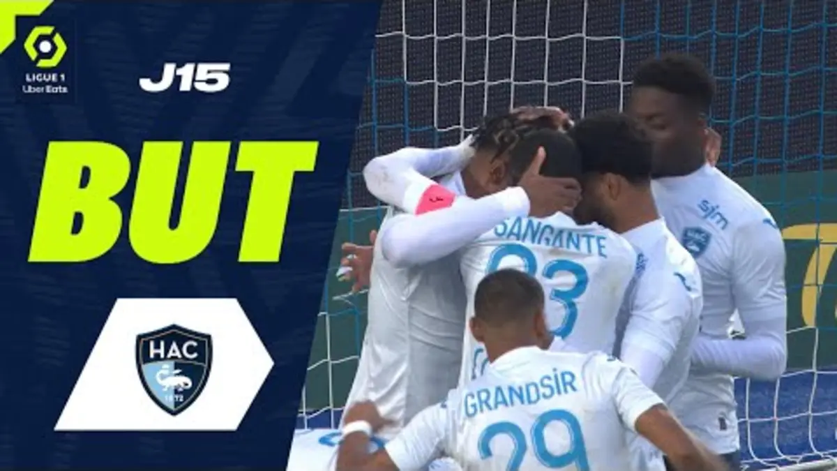 replay de But Yoann SALMIER (49' - HAC) RC STRASBOURG ALSACE - HAVRE AC (2-1) 23/24