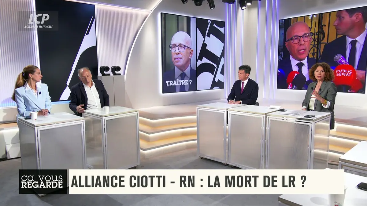 replay de Ça vous regarde - Alliance Ciotti-RN : la mort de LR ?