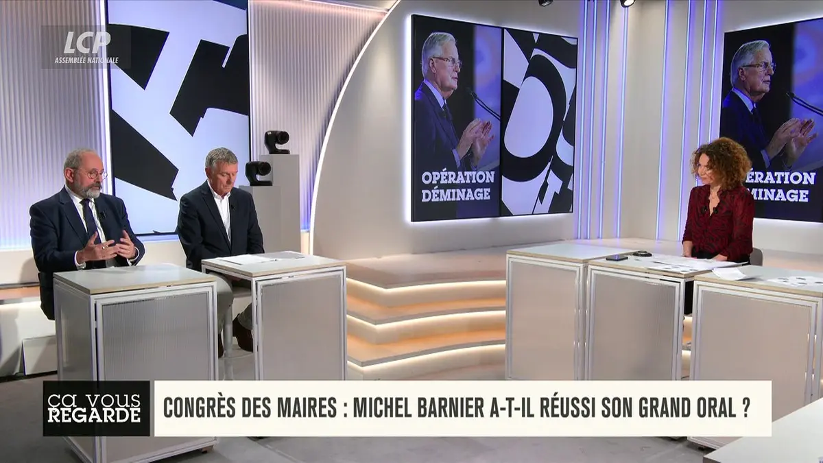 replay de Ça vous regarde - Congrès des maires : Michel Barnier a-t-il réussi son grand oral ?