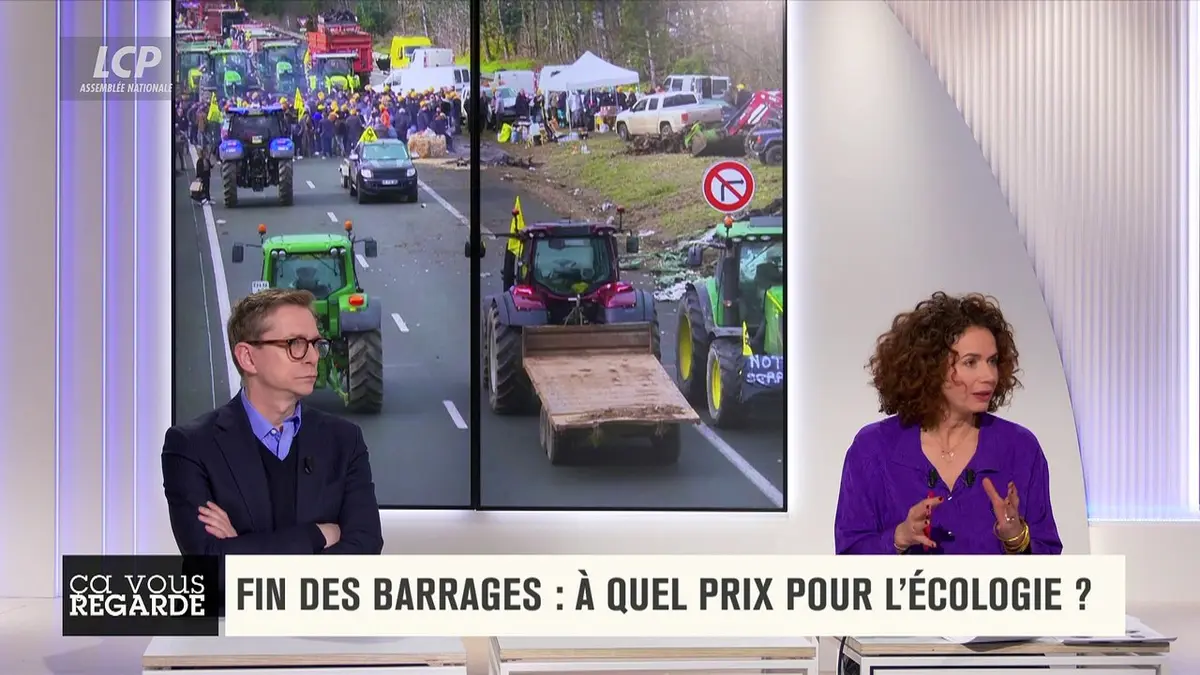 replay de Ça vous regarde - Fin des barrages des agriculteurs : à quel prix pour l'écologie ?