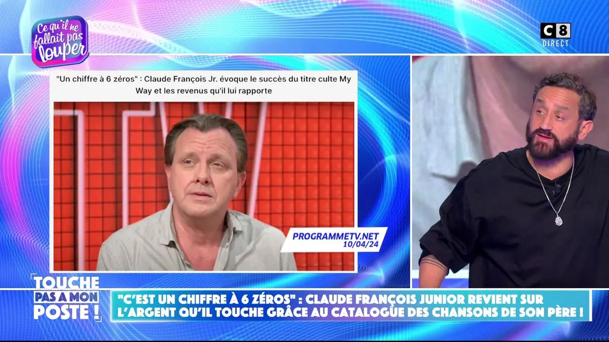 replay de Claude François Junior revient sur l’argent qu’il touche grâce aux chansons de son père