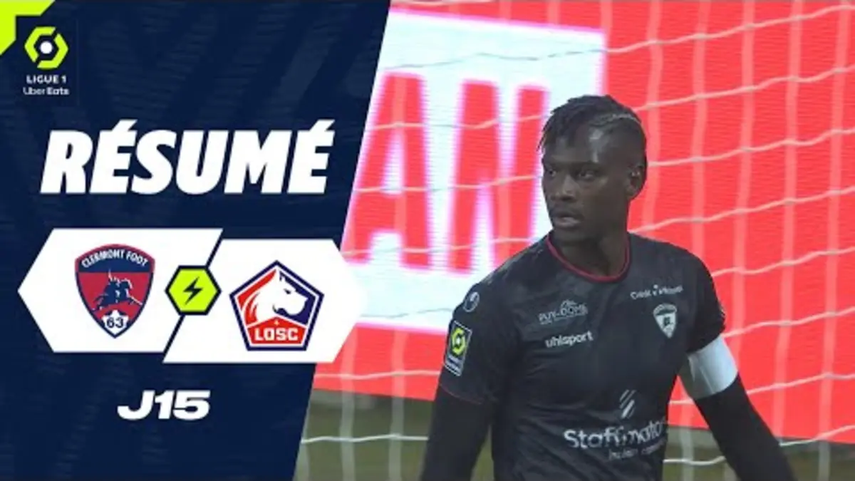replay de CLERMONT FOOT 63 - LOSC LILLE (0 - 0) - Résumé - (CF63 - LOSC) / 2023-2024