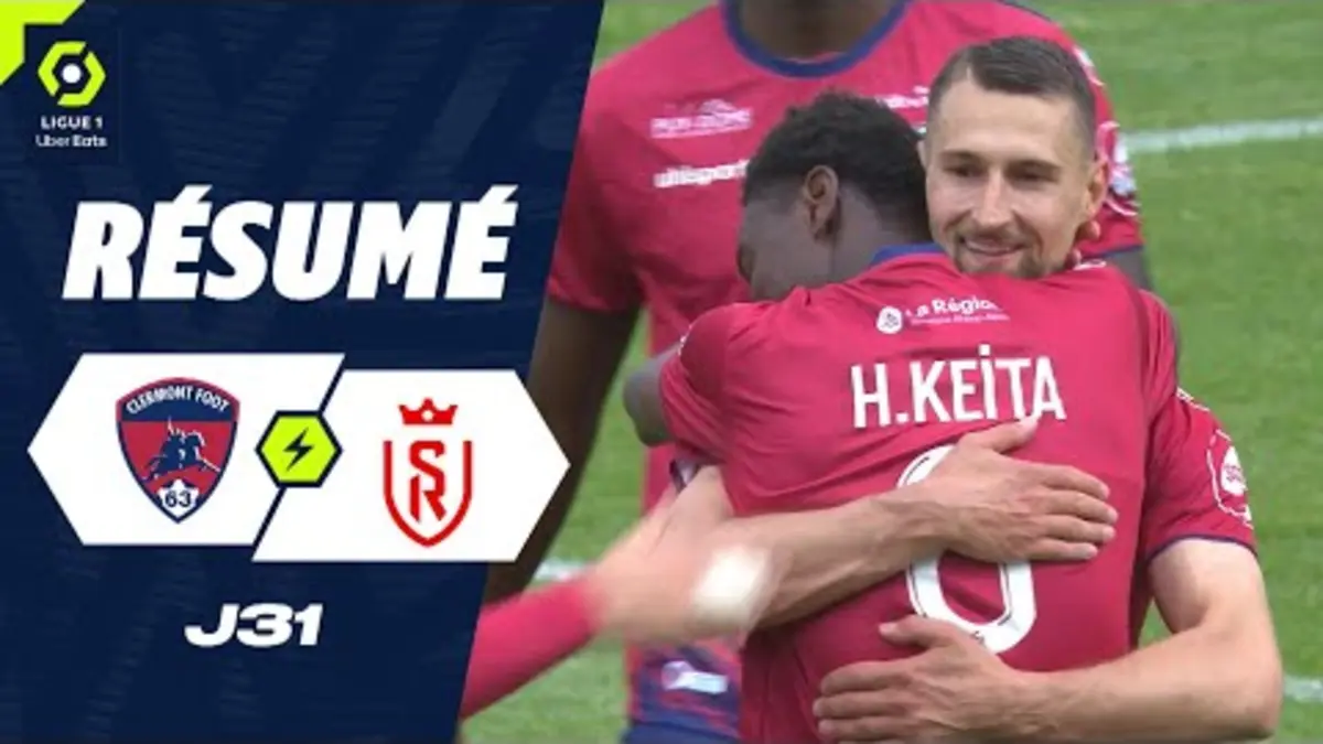 replay de CLERMONT FOOT 63 - STADE DE REIMS (4 - 1) - Résumé - (CF63 - SdR) / 2023-2024