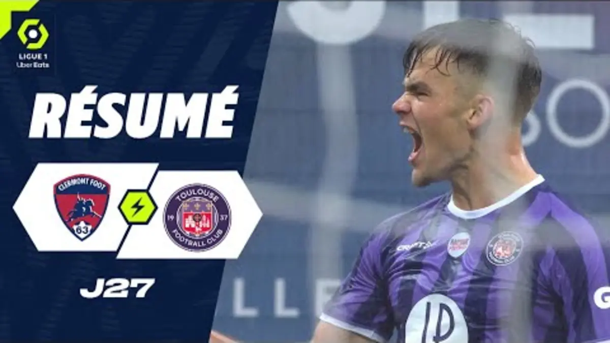 replay de CLERMONT FOOT 63 - TOULOUSE FC (0 - 3) - Résumé - (CF63 - TFC) / 2023-2024