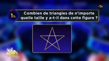 Combien de triangles de n'importe quelle taille y a-t-il dans cette figure ?