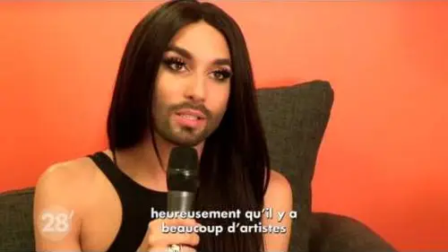 replay de Conchita Wurst : interview "à la carte" - 28 minutes - ARTE