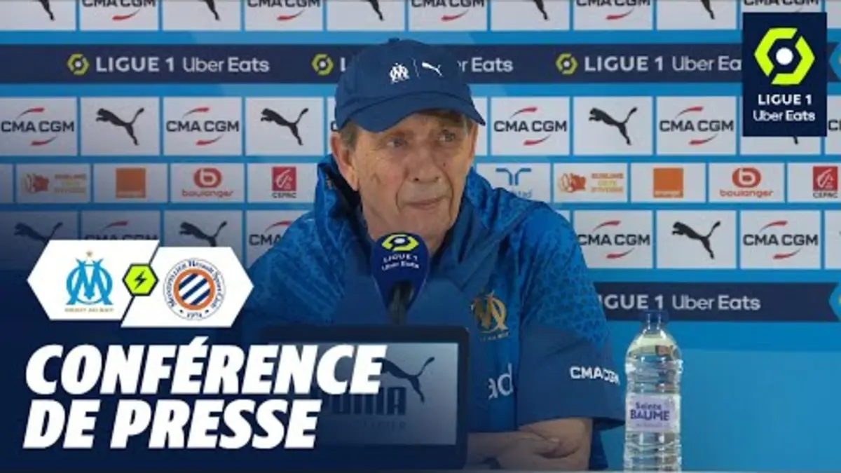 replay de Conférence de presse OLYMPIQUE DE MARSEILLE - MONTPELLIER HÉRAULT SC (4-1) / 2023-2024