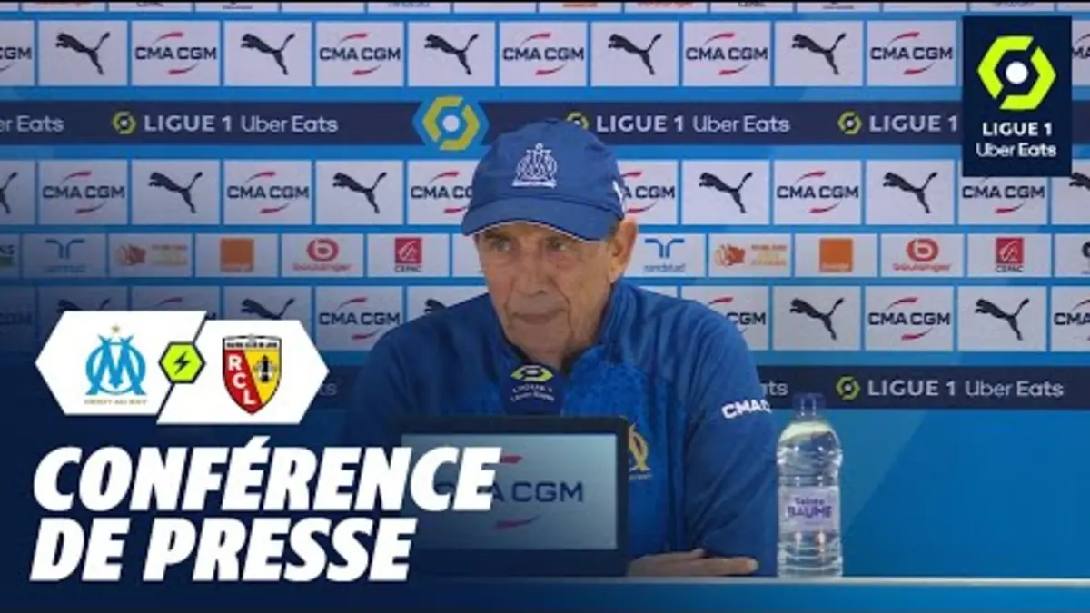replay de Conférence de presse OLYMPIQUE DE MARSEILLE - RC LENS (2-1) / 2023-2024