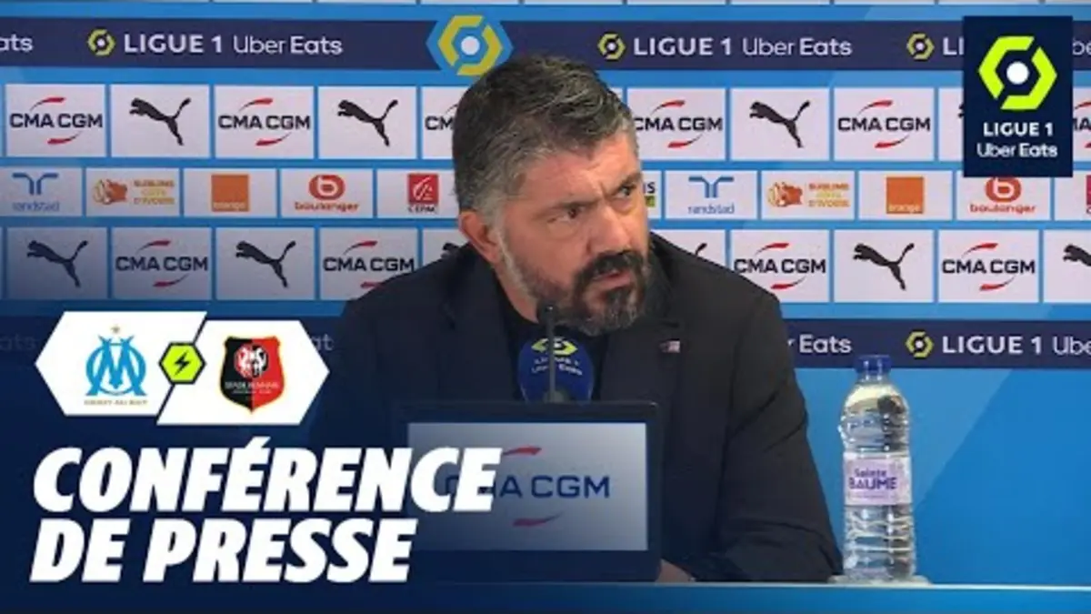 replay de Conférence de presse OLYMPIQUE DE MARSEILLE - STADE RENNAIS FC (2-0) / 2023-2024