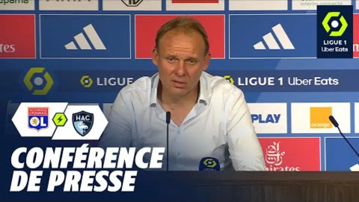 replay de Conférence de presse OLYMPIQUE LYONNAIS - HAVRE AC (0-0) / 2023-2024
