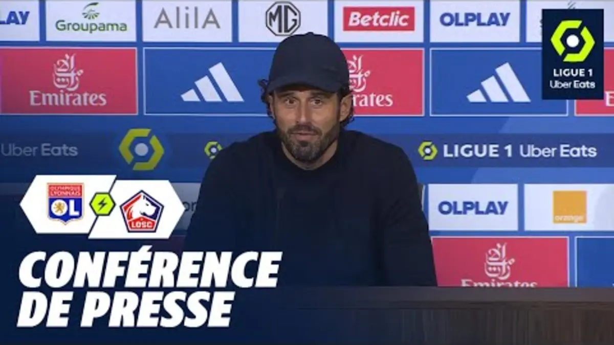 replay de Conférence de presse OLYMPIQUE LYONNAIS - LOSC LILLE (0-2) / 2023-2024