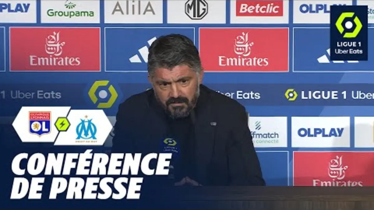 replay de Conférence de presse OLYMPIQUE LYONNAIS - OLYMPIQUE DE MARSEILLE (1-0) / 2023-2024