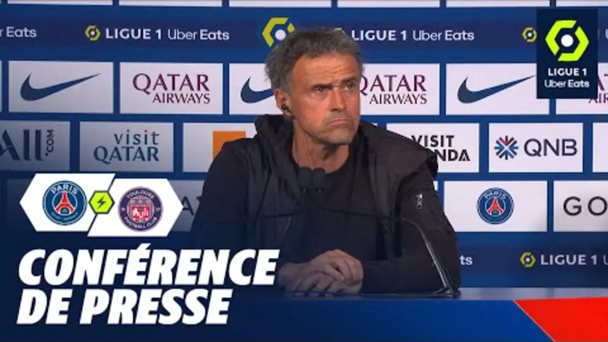 replay de Conférence de presse PARIS SAINT-GERMAIN - TOULOUSE FC (1-3) / 2023-2024