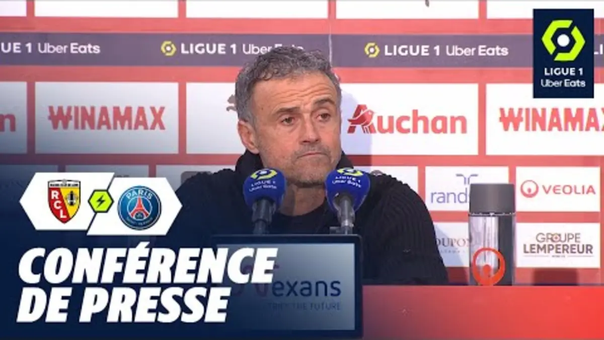 replay de Conférence de presse RC LENS - PARIS SAINT-GERMAIN (0-2) / 2023-2024