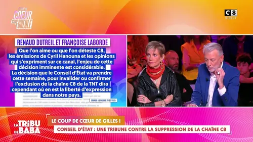 replay de Conseil d'État : Une tribune contre la suppression de C8
