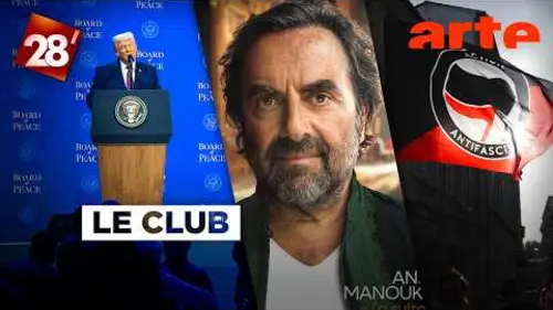 replay de Conseil de la paix, lutte antifasciste, André Manoukian… : Le Club | 28 minutes | ARTE