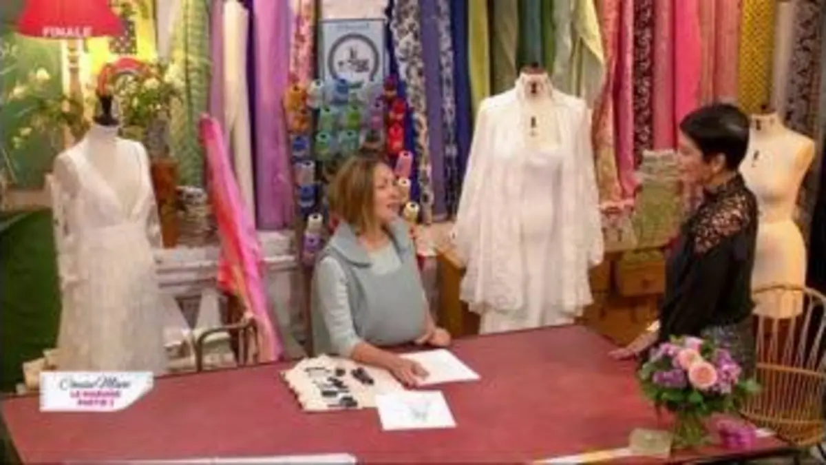 replay de Cousu main : Les conseils de Delphine Manivet pour customiser une robe de mariée