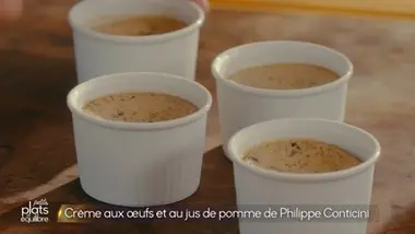 Creme aux oeufs et au jus de pomme de Philippe Conticini
