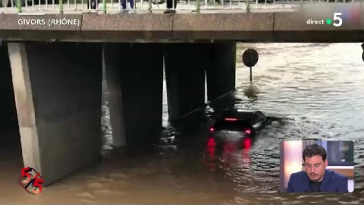 replay de Crues et inondations : 6 départements en vigilance rouge - Le 5/5 - C à Vous - 17/10/2024